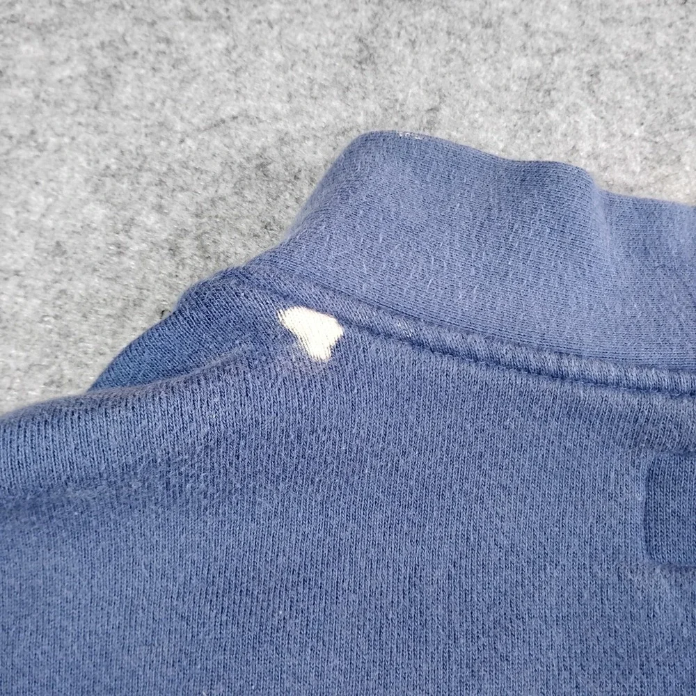 Vintage Russell Athletic High Cotton Cardigan Sweatshirt Blue Mens Medium USA